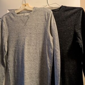 Urban Pipeline Gray Thermal Crewneck Pair